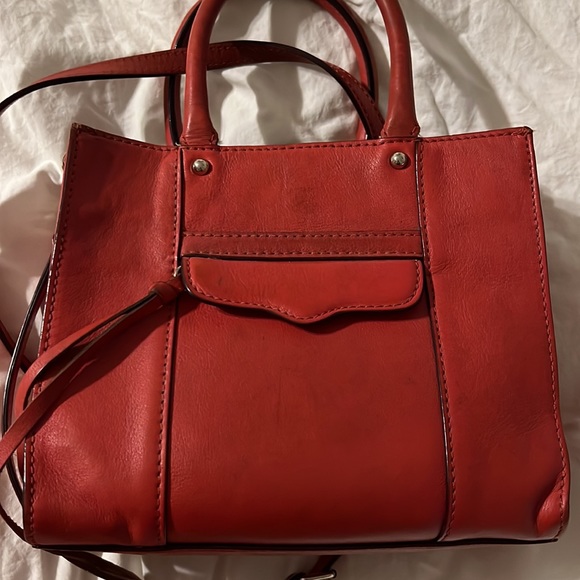 Rebecca Minkoff Avery Mini Tote Bag In Red - Picture 3 of 6